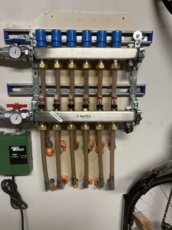 Plumber performing Gas Line Installation at a residential property in Wildomar